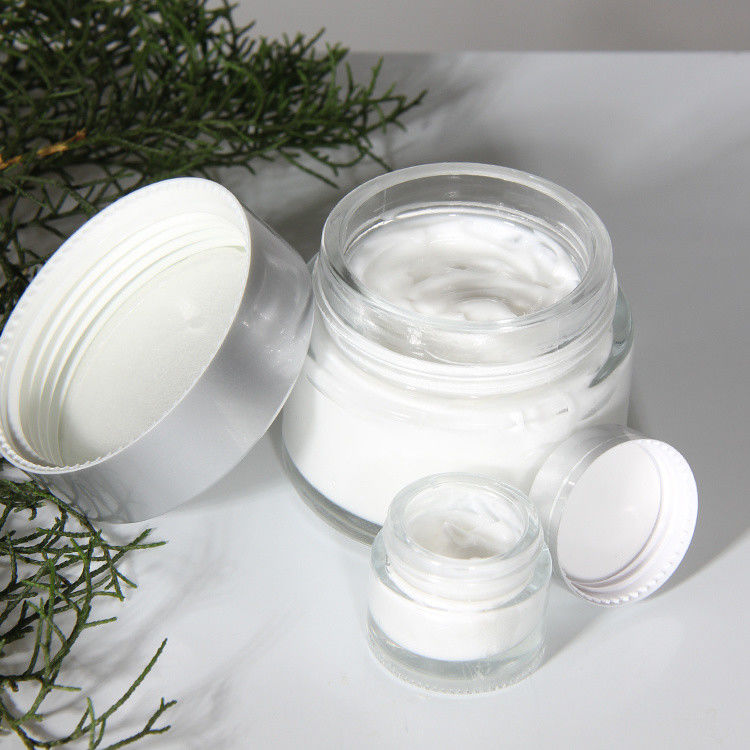 Cosméticos de lujo Botellas de maquillaje de vidrio Contenedores de embalaje Conjunto de crema facial vacía Jar Cuidado de la piel Conjunto y paquete