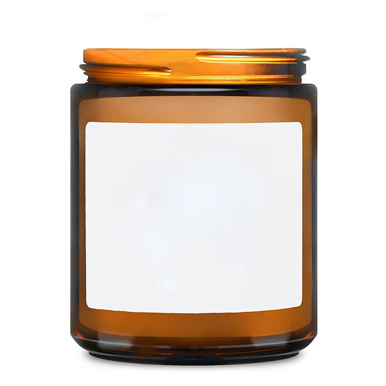 Alta calidad mayorista OEM Odm aceptable 100ml 250ml de cristal de ámbar botellas de vela para la vela