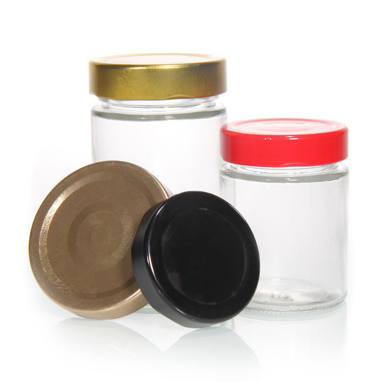 Por mayor 63 mm 72 mm 82 mm Buen frasco hermético de lata para almacenamiento de alimentos tapas de hierro para frasco de almacenamiento de vidrio