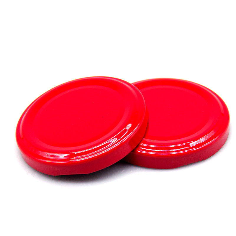 Precio barato 43mm 48mm 53mm 58mm 63mm Jarrón de vidrio de miel de metal tapa superior de hojalata