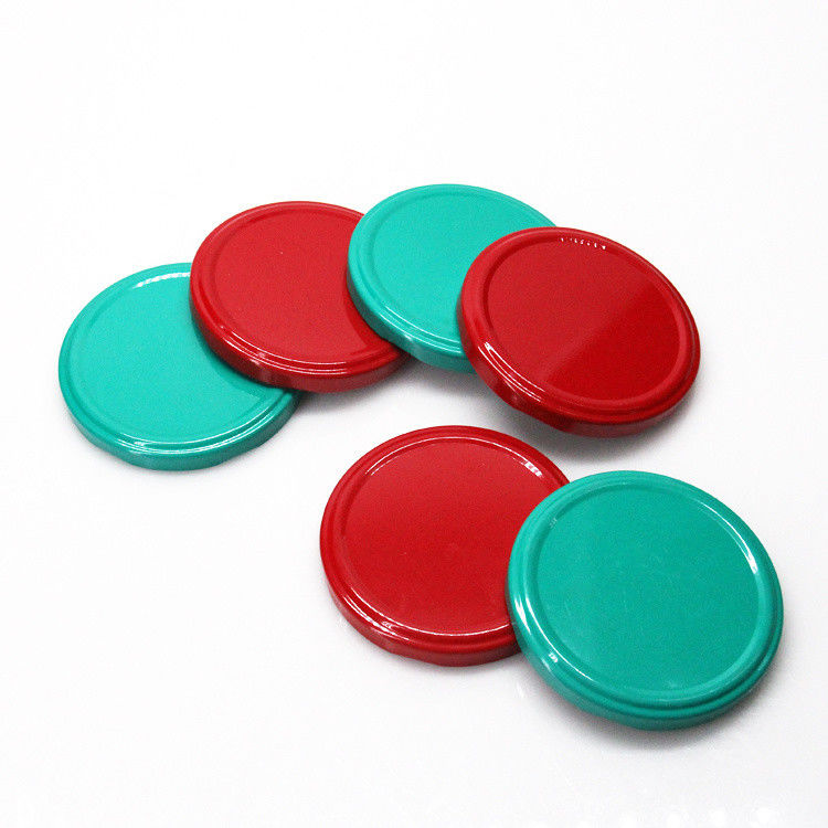 Precio barato 43mm 48mm 53mm 58mm 63mm Jarrón de vidrio de miel de metal tapa superior de hojalata