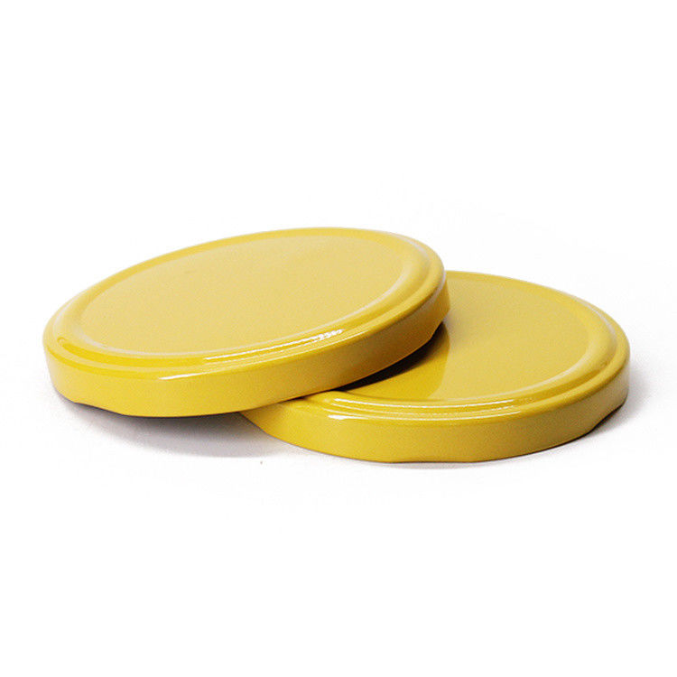 Precio barato 43mm 48mm 53mm 58mm 63mm Jarrón de vidrio de miel de metal tapa superior de hojalata