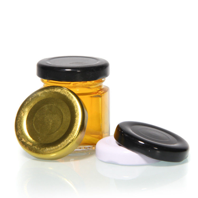 Embalaje de alimentos 20mm 38mm 48mm 63mm Diseño personalizado Torcer la tapa de la bolsa de metal para la botella de vidrio