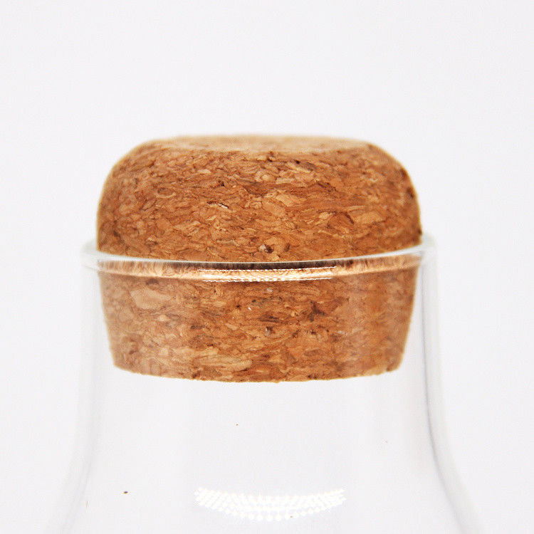 Venta al por mayor tamaño personalizado corcho tapa tapón para botella de tubo de vidrio y frasco de vidrio sellado