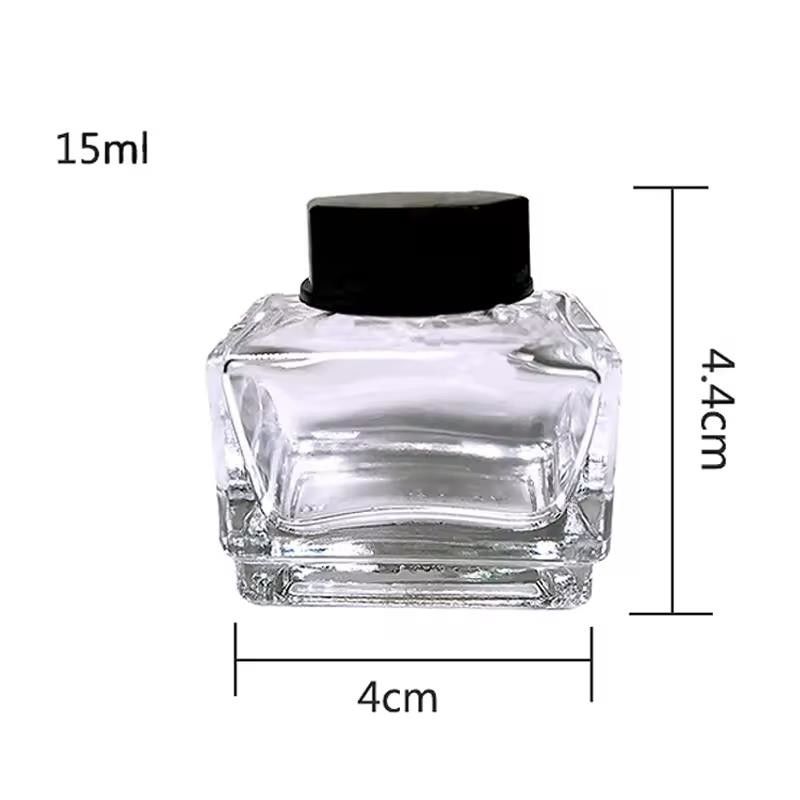 Botellas de tinta antiguas de 25 ml en vidrio vintage vacías botellas de tinta