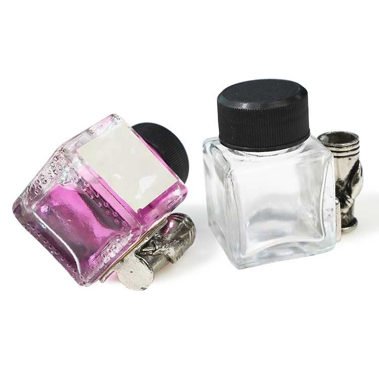 Botellas de tinta antiguas de 25 ml en vidrio vintage vacías botellas de tinta
