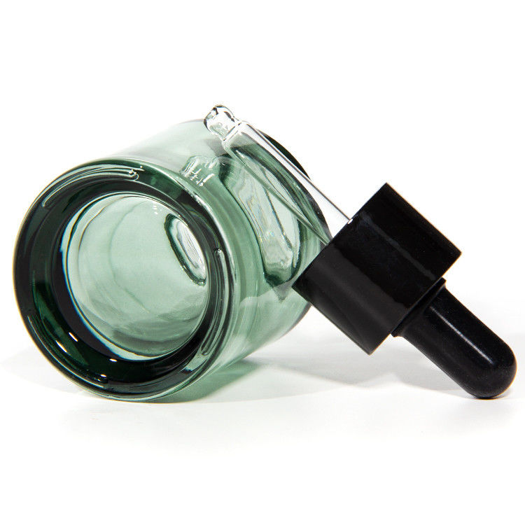 Embalaje para el cuidado de la piel 20 ml 30 ml cilindro aceite esencial para el cabello de color ámbar claro suero botella de gotero de vidrio
