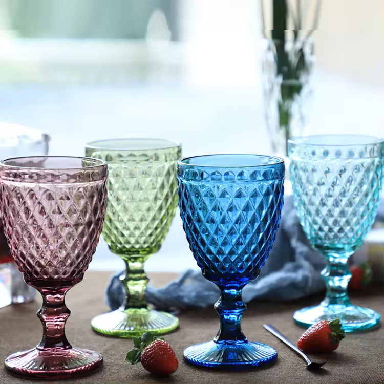 Vidrio Vintage con costillas Highball Glass Glassware 8 oz de vidrio Collins