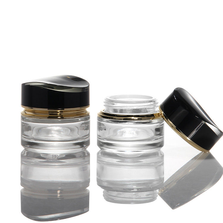 Botellas de loción de vidrio de lujo de 100ml 120ml 200ml Cosméticos Perfumes Aceite Crema Loción Pared transparente gruesa