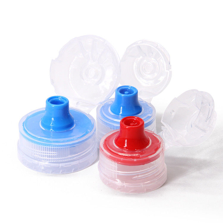 Tapón de plástico de alta calidad 28mm 38mm Botella de agua deportiva de plástico Flip Top Cap