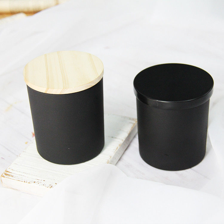 Colorido vacío de lujo de cerámica de velas perfumadas Jar portavelas con tapa