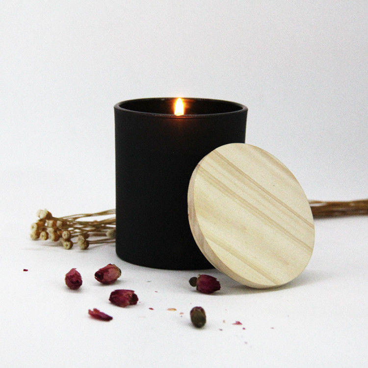 Colorido vacío de lujo de cerámica de velas perfumadas Jar portavelas con tapa