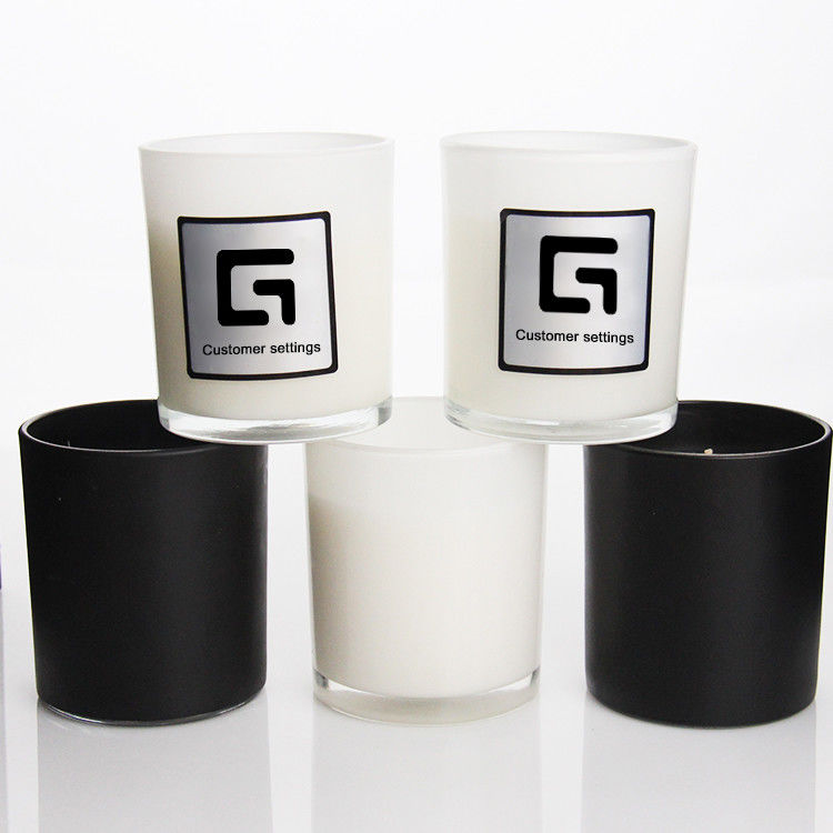 Precio de fábrica Verde Negro Ámbar Lujosos Jarrones de Velas de Velas de Velas con Caja