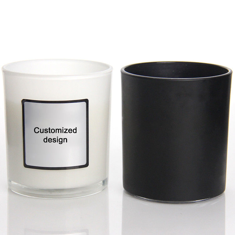 Precio de fábrica Verde Negro Ámbar Lujosos Jarrones de Velas de Velas de Velas con Caja