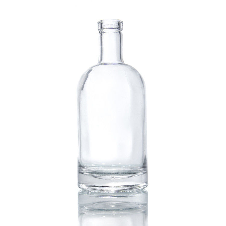 Botellas de vidrio 25 oz botellas de base pesada para Kombucha 750 ml botellas de vino de Bordeaux de vidrio claro