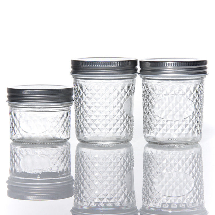 Precio Barato Rondo 180Ml 280Ml 380Ml 500Ml Paquete de alimentos Jarrones de vidrio Mason con tapa superior de tornillo