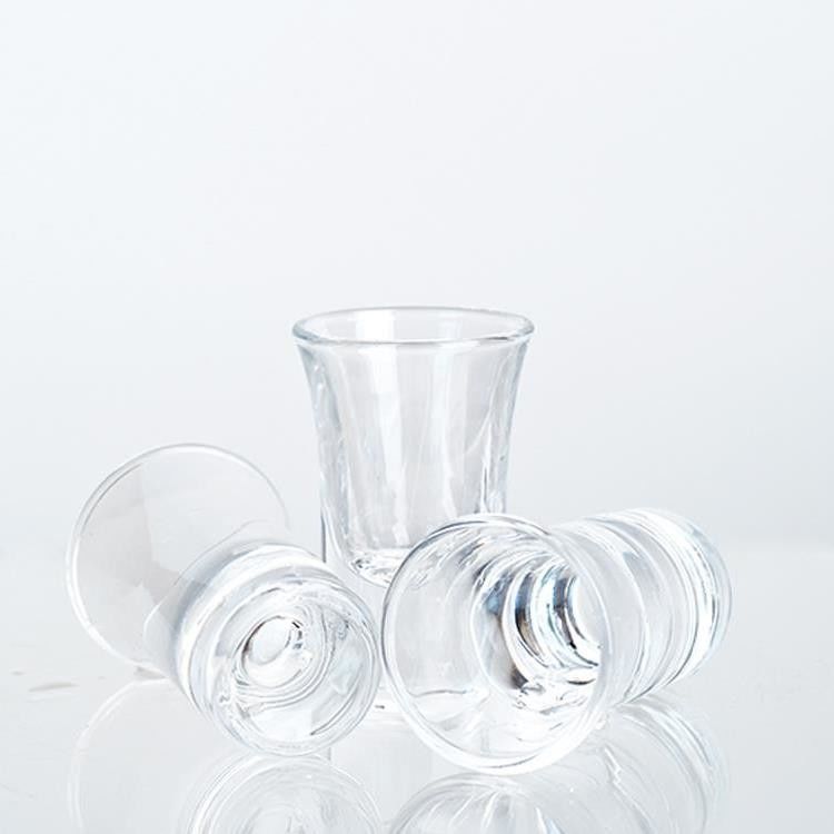 Alta calidad de lujo Mini vidrio transparente transparente vidrio 30ml 70ml vidrio