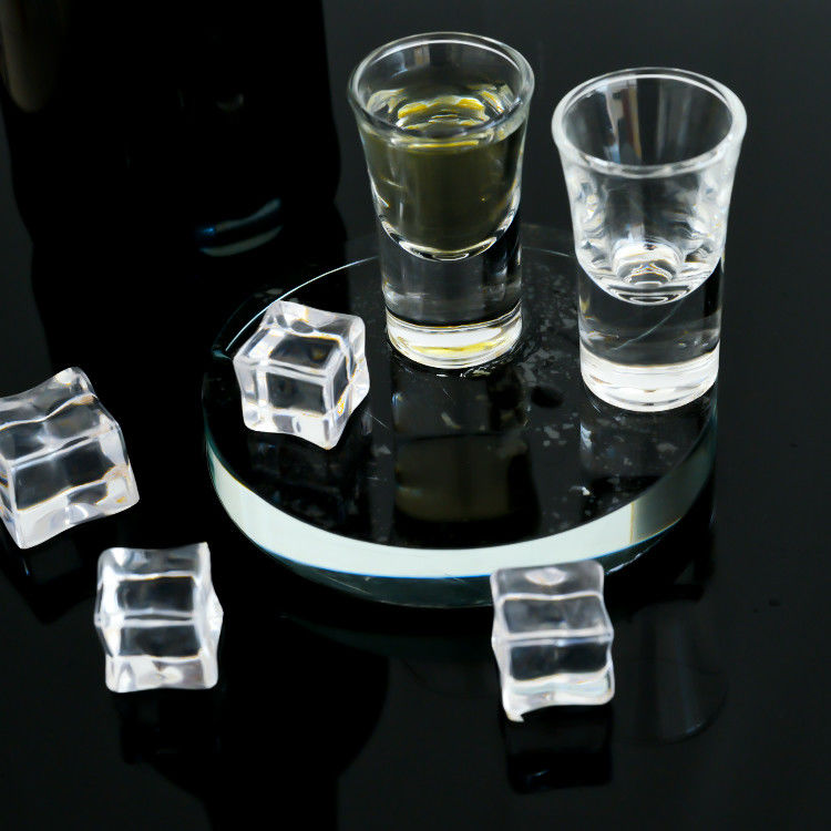Muestras gratuitas lujo 30ml 40ml 70ml claro Mini Sublimación de vidrio Shot Tequila de vidrio Shot Espresso de vidrio Shot