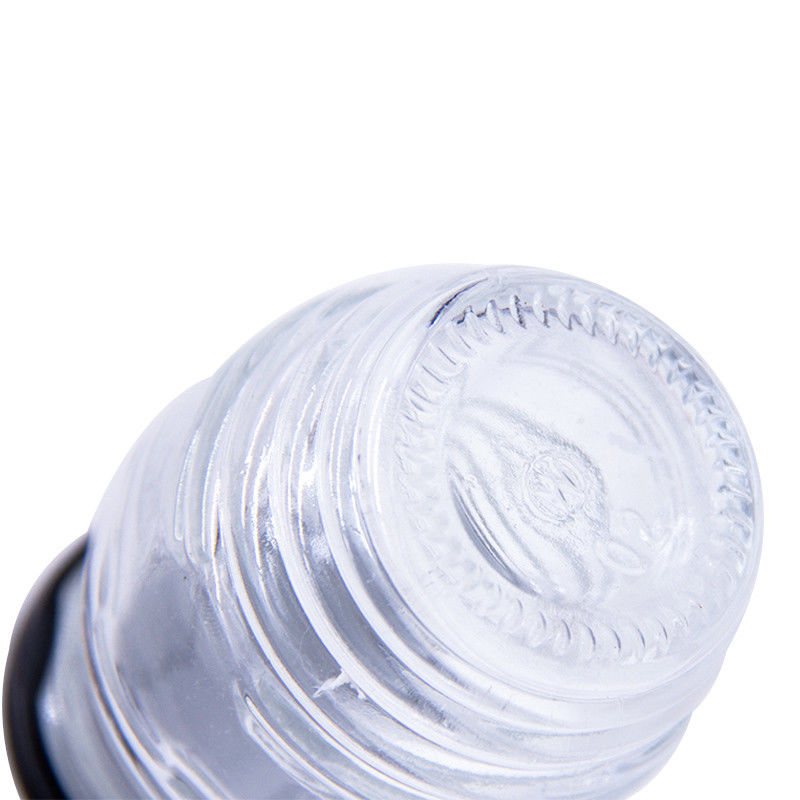 Personalizado 2 oz 3 oz 100 ml 500 ml 1000 ml Vidrio transparente Jarrón de miel con tapa de metal