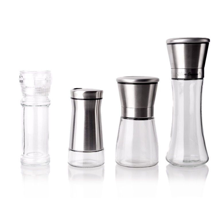 Fabricante Contenedor de almacenamiento de alimentos Contenedor de almacenamiento de cocina 4 oz Jarrones de especias de vidrio con tapas
