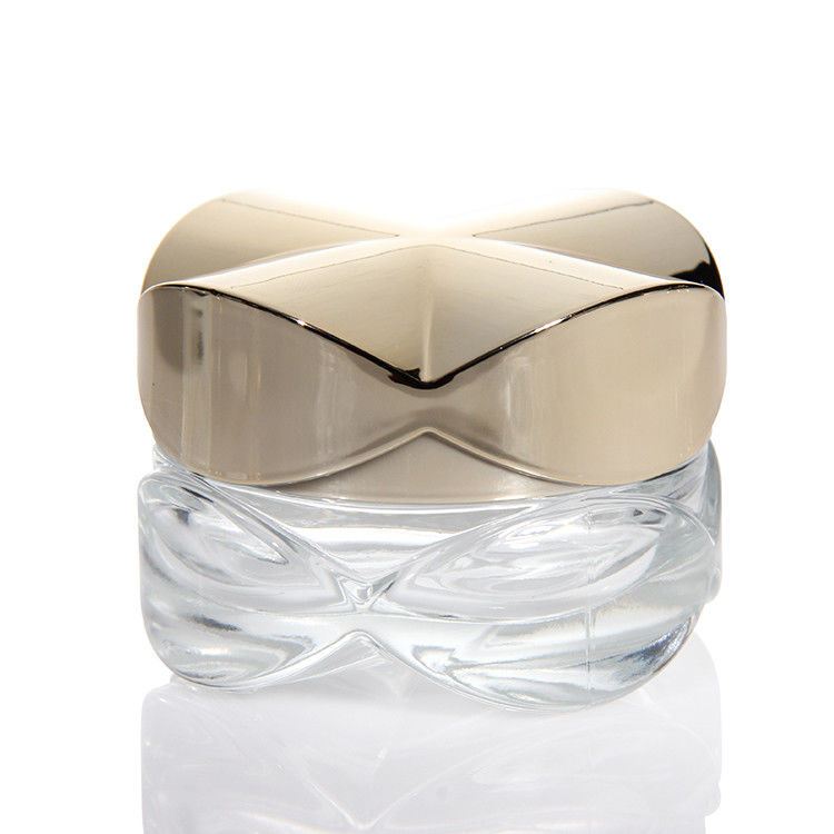 Jarrones de crema de vidrio Embalaje cosmético vacío 15ml 20ml 30ml 50ml Jarrón de loción para la piel y el cuerpo de vidrio claro ámbar