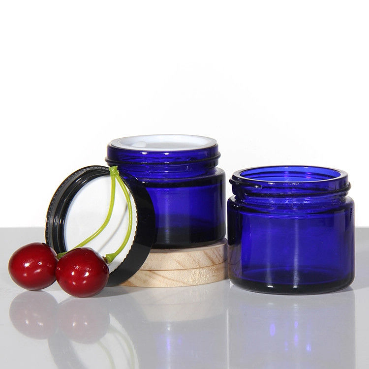 Jarrón de vidrio Crema Logotipo personalizable Jarrones de crema Botellas cosméticas para crema hidratante 50g 100g 200g