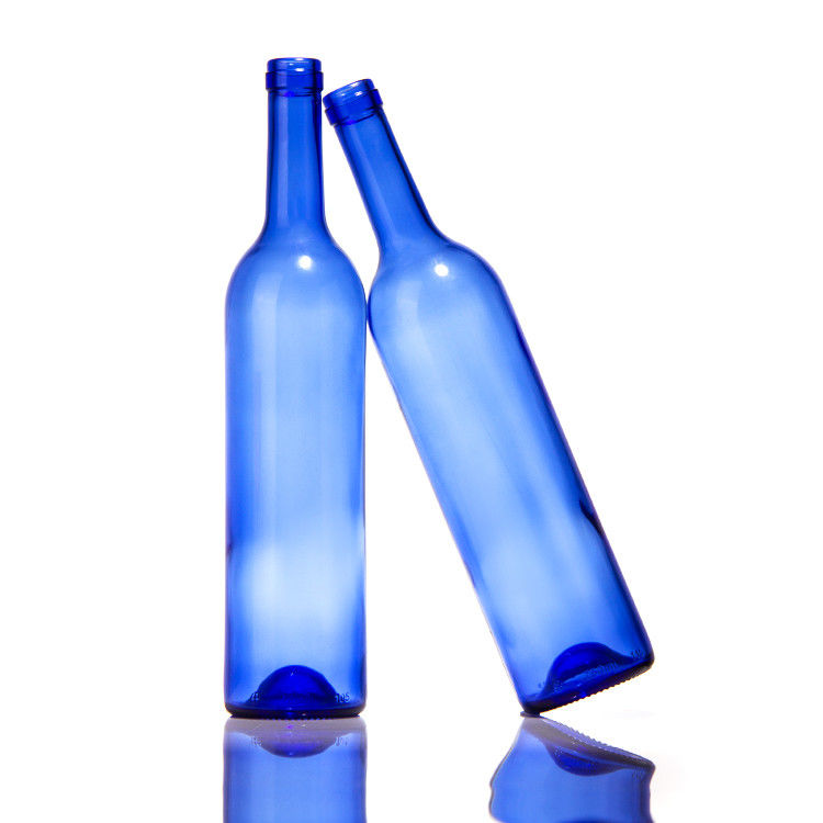 Botella de vidrio de vidrio de vino tinto con tapas