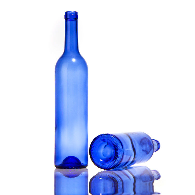 Botella de vidrio de vidrio de vino tinto con tapas