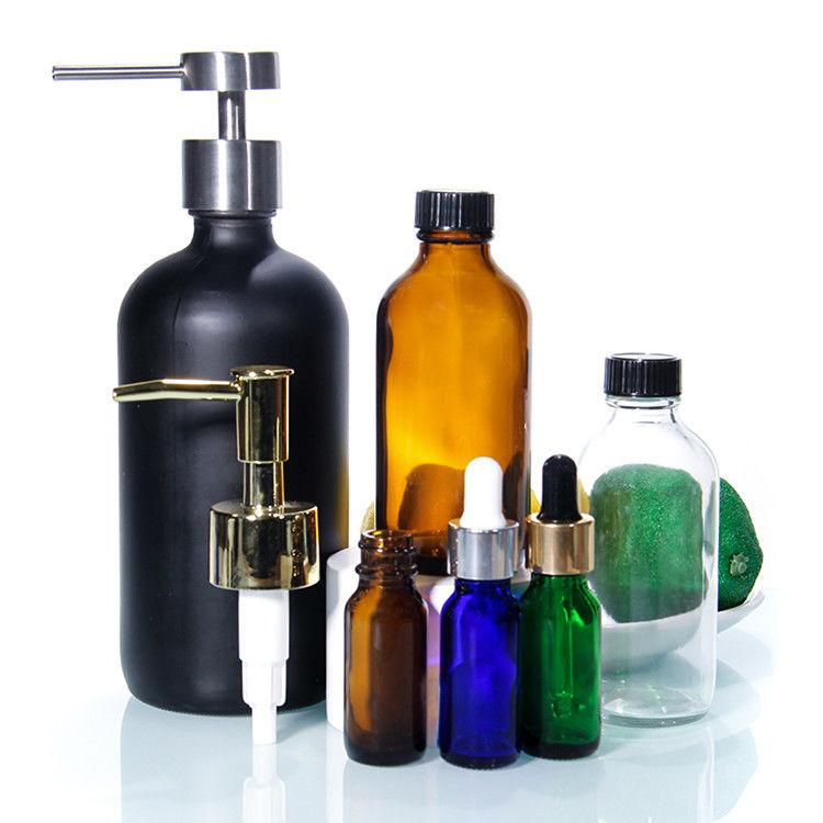 30 ml 120 ml de bomba de vidrio loción spray crema de rodillo goteador de suero botella de contenedor para el embalaje de cosméticos