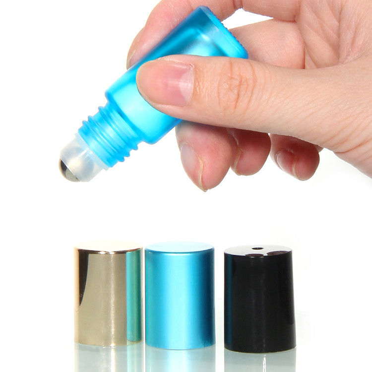 Rollo de perfume de vidrio de 5 ml 10 ml 15 ml en botella con bola de rodillo de acero inoxidable