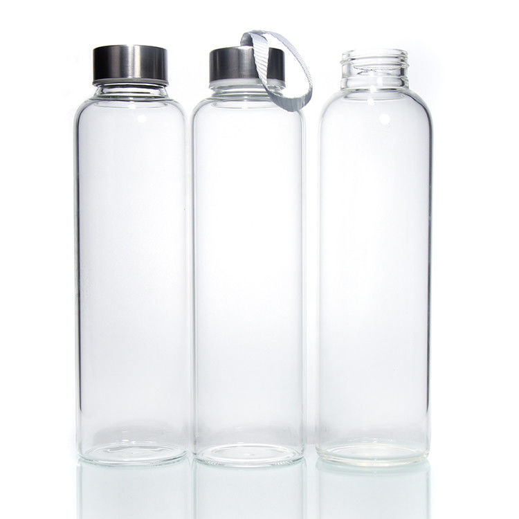 Logotipo personalizado Botellas de agua de vidrio de alto borosilicato Tumbler BPA GRATUITO Botella de agua potable