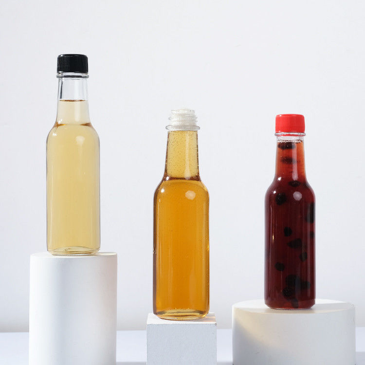 Botella de vidrio de 20 ml de colorante de alimentos de sílex alto Salsa Botella de vidrio con tapa